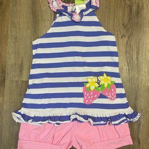 ☂️Classic Whimsy - Strawberry Shorts Set